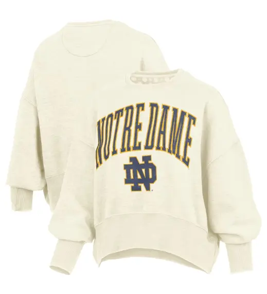 Pressbox Notre Oversized Waist Length Crewneck Sweatshirt