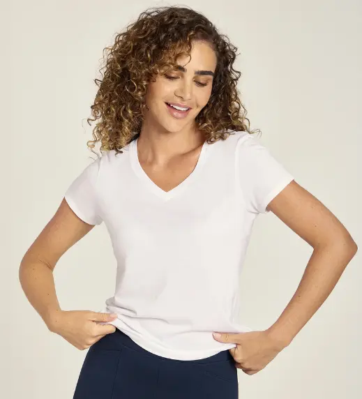 Fitted V Neck Marcy Tee