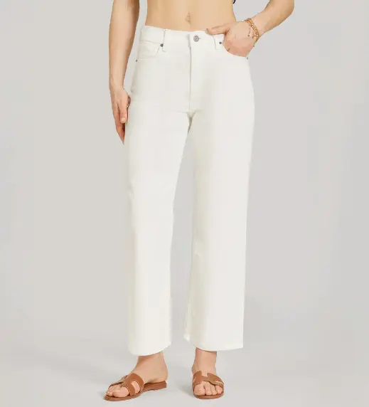 Mercer High Rise Cropped Straight Leg Jeans