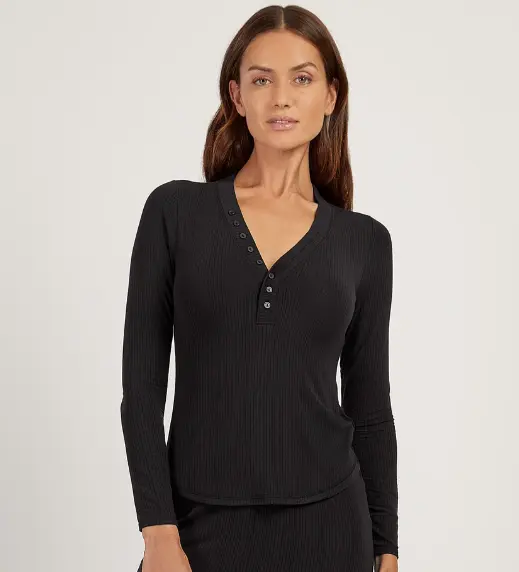 Lounge Long Sleeve Henley