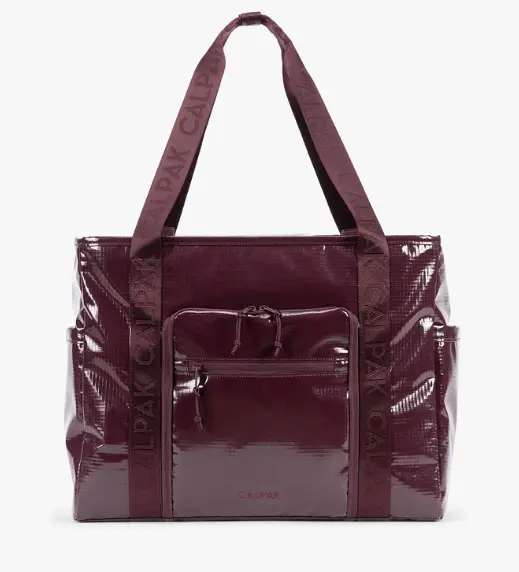 Terra 35L Water Resistant Zip Tote Bag in Dark Cherry