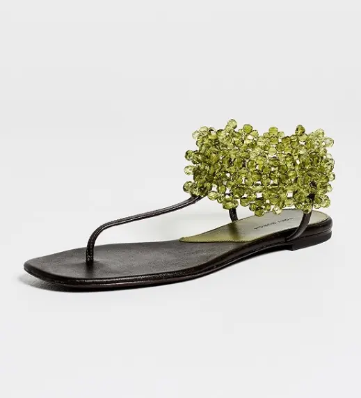 Tory Burch Beaded Flat Sandals