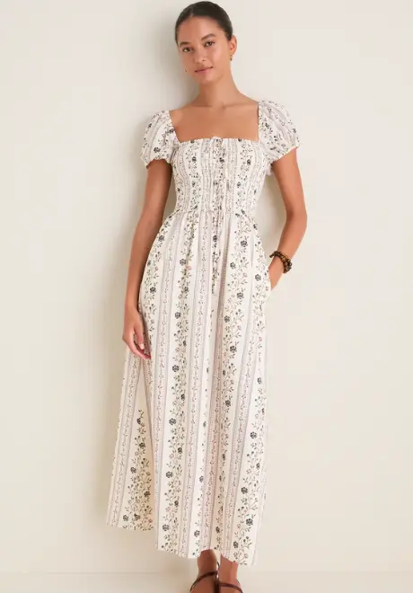 Thyme Floral Aster Nap Dress