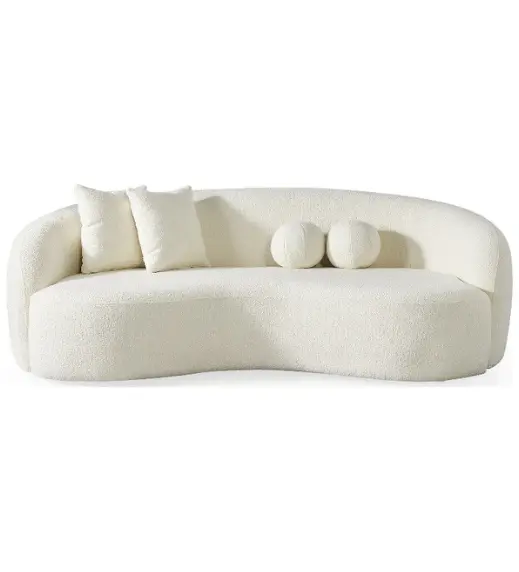 Bodrum Modern French Knitted Boucle Sofa