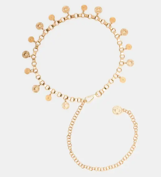Coin Chain Belt Gold