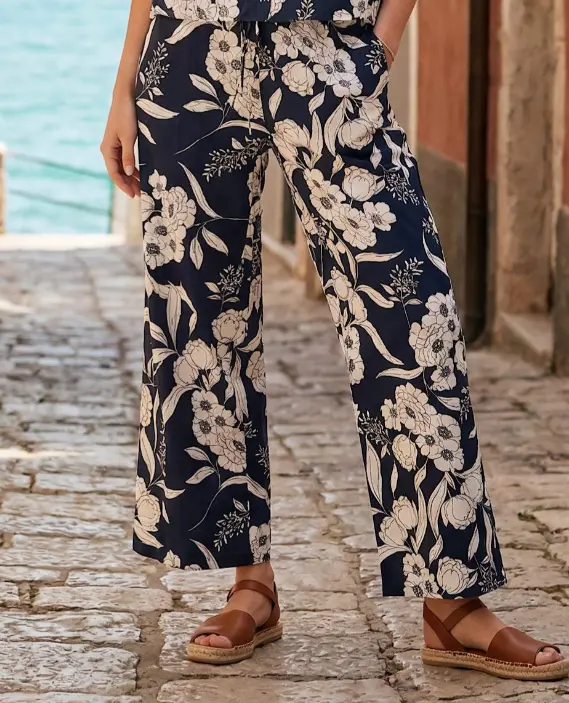 Drawstring Ankle Pants