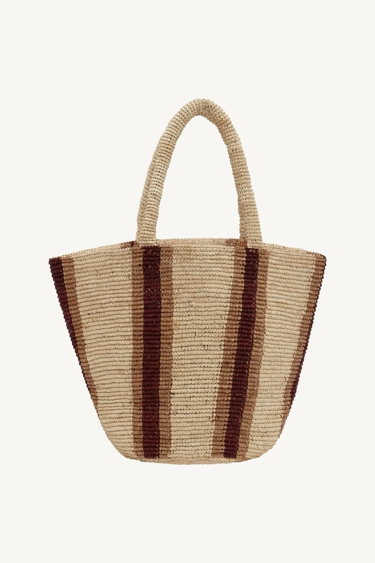 Avalon Tote - Chocolate Brown Raffia Rs