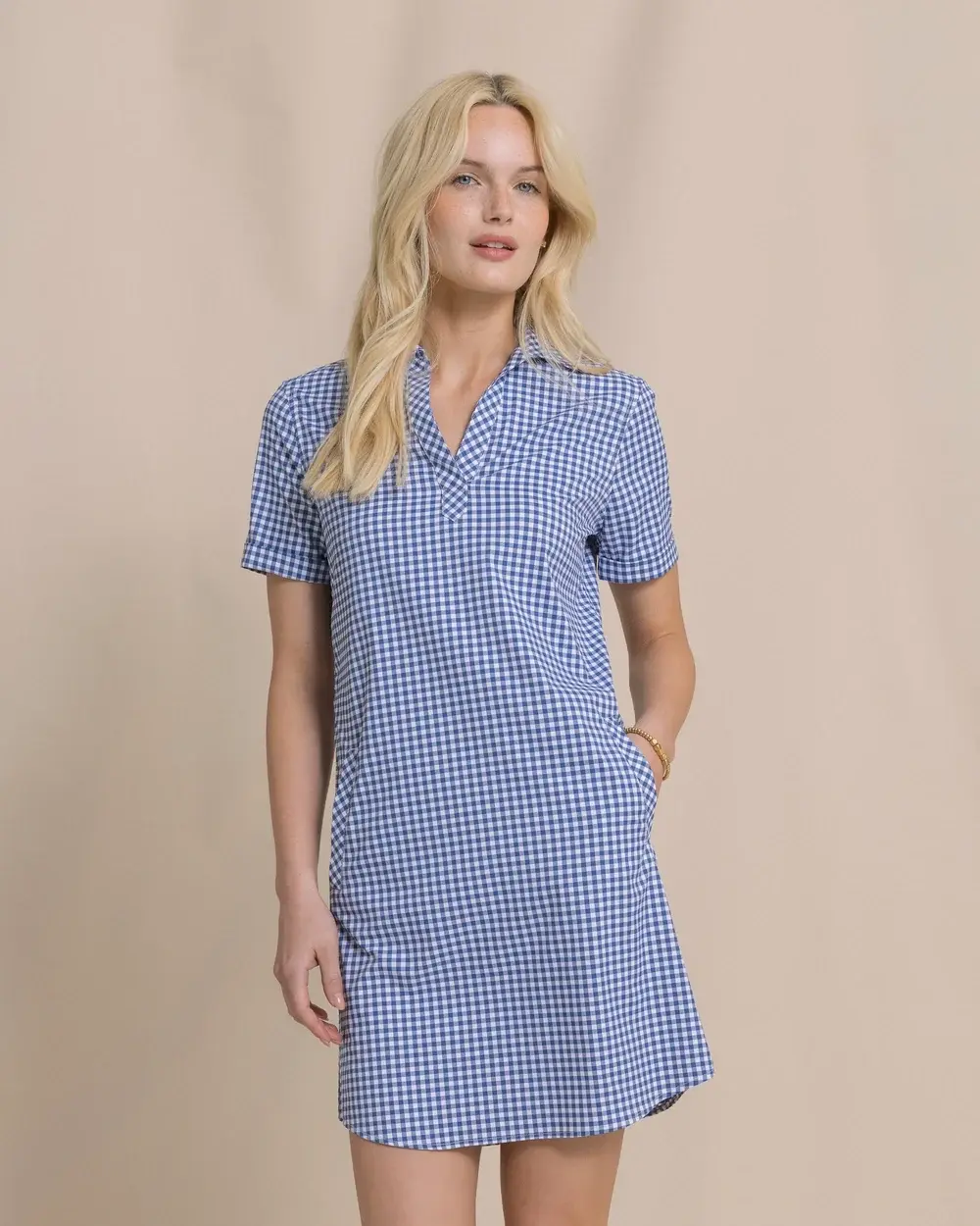 Kamryn Gingham Coastal Breeze Dress