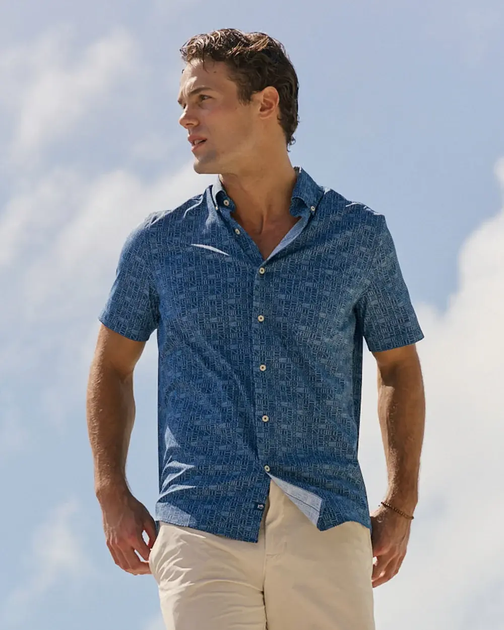 ST Nautical Flags Coastal Breeze® Short Sleeve Sport Shirt