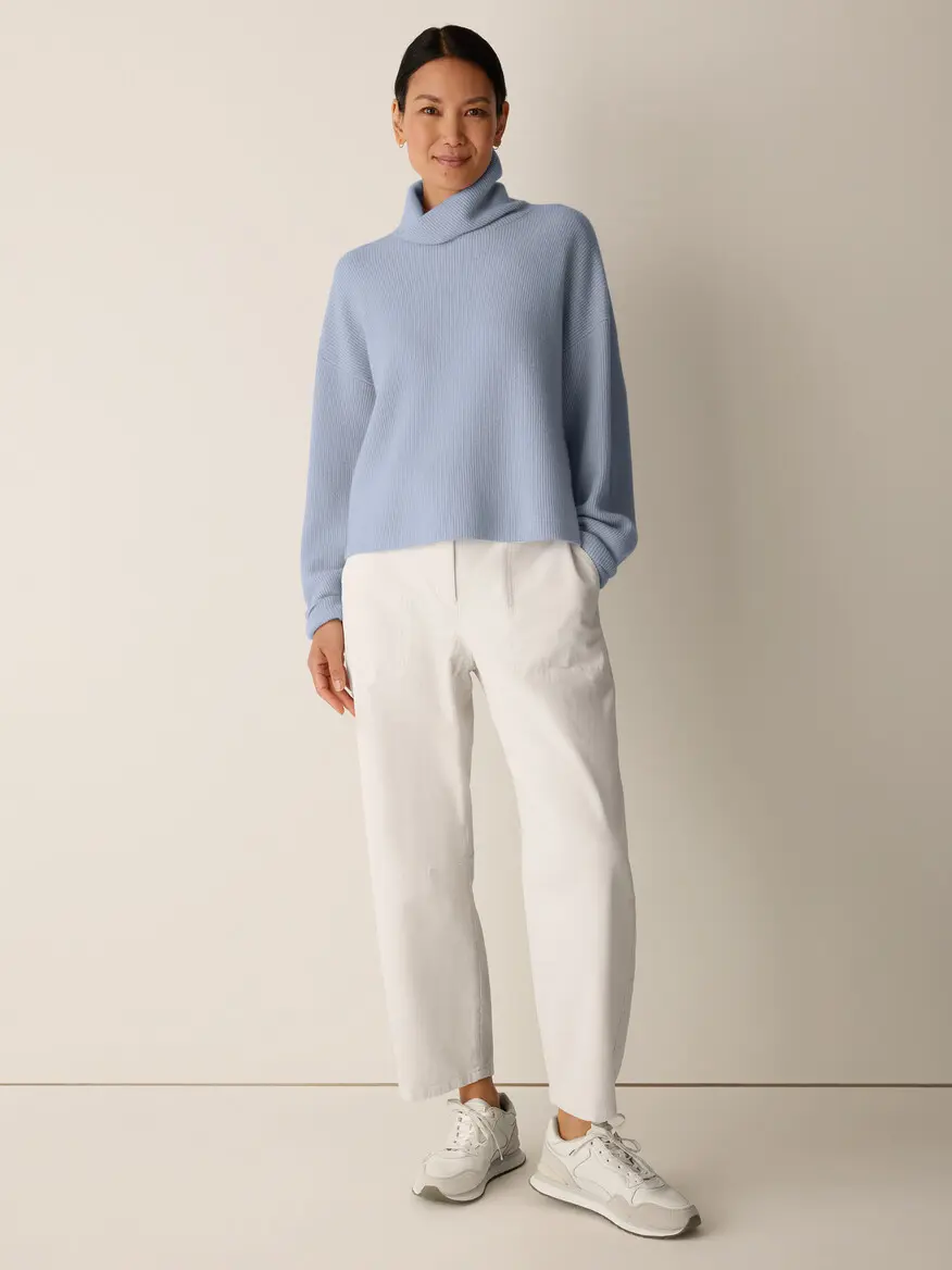 Italian Cashmere Turtleneck Top