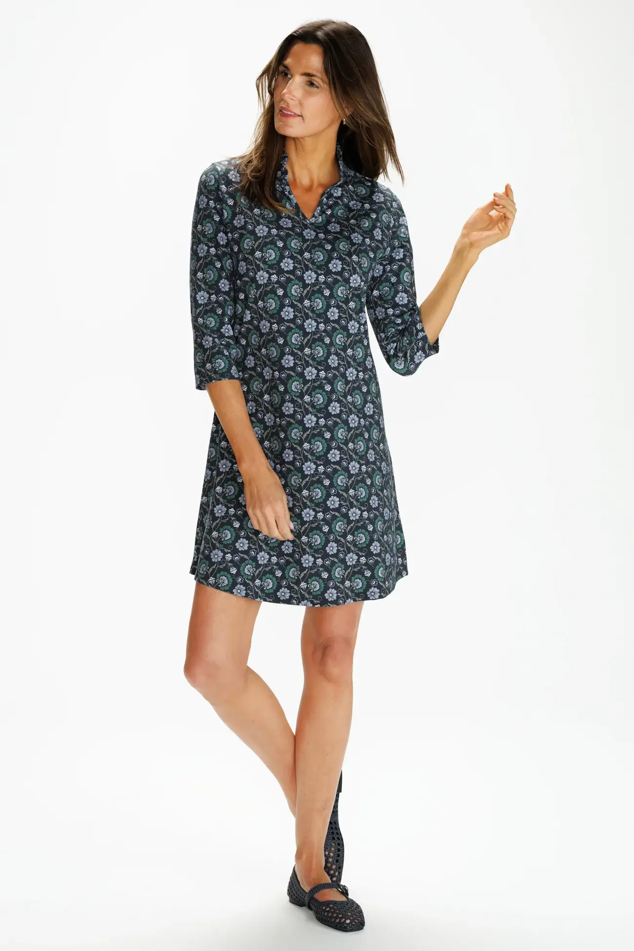 Lillian Dress in Twilight Vines