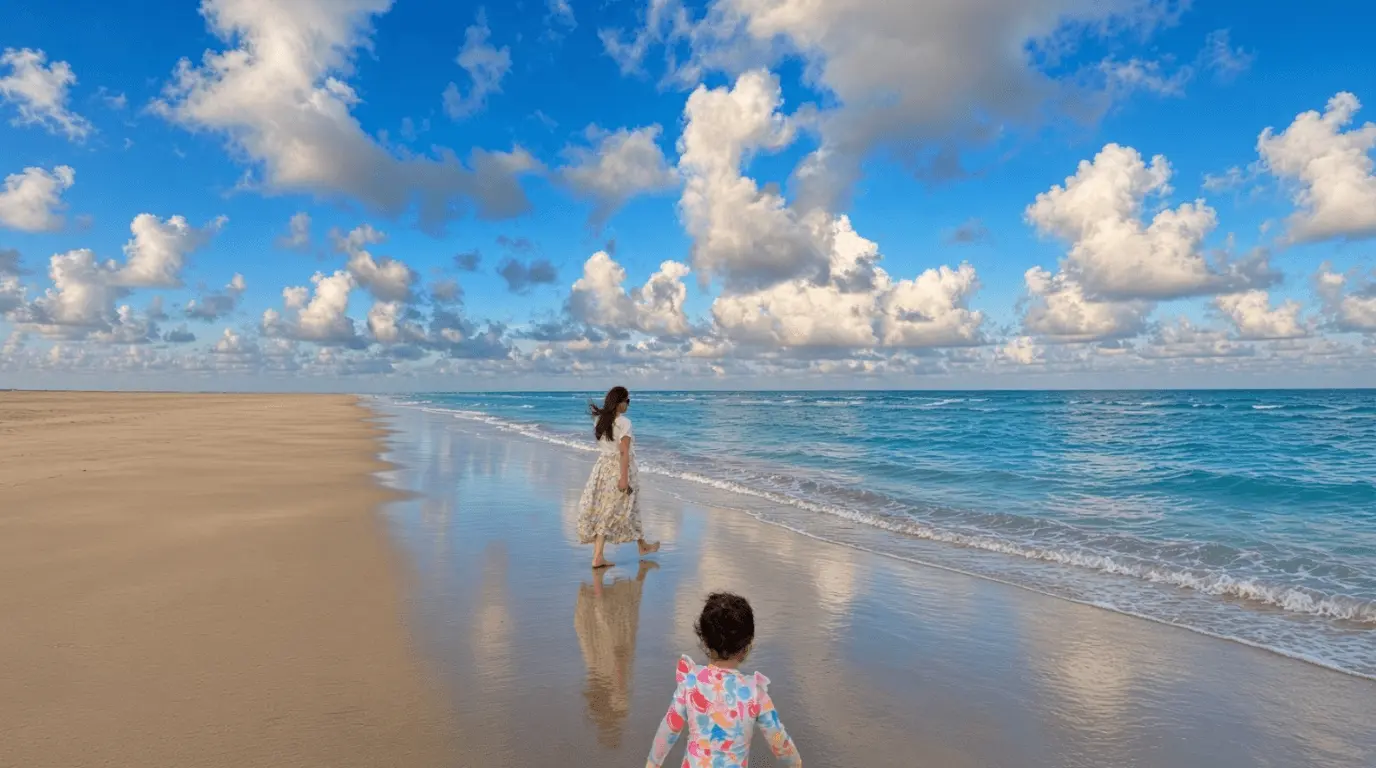 A Day in Galveston Filled With Beach Views and Beautiful Moments