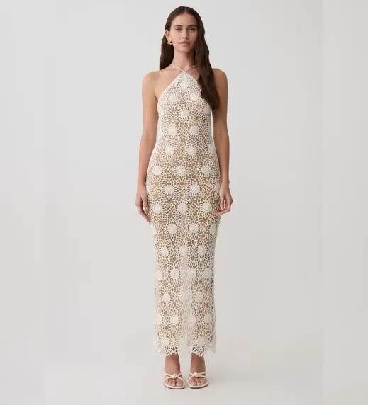 Sam Halter Hand Crochet Maxi Dress