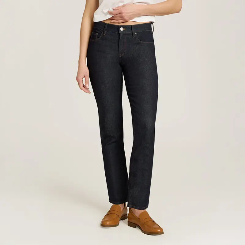 Mott & Bow's Ridge Mid Rise Slim Straight Jeans
