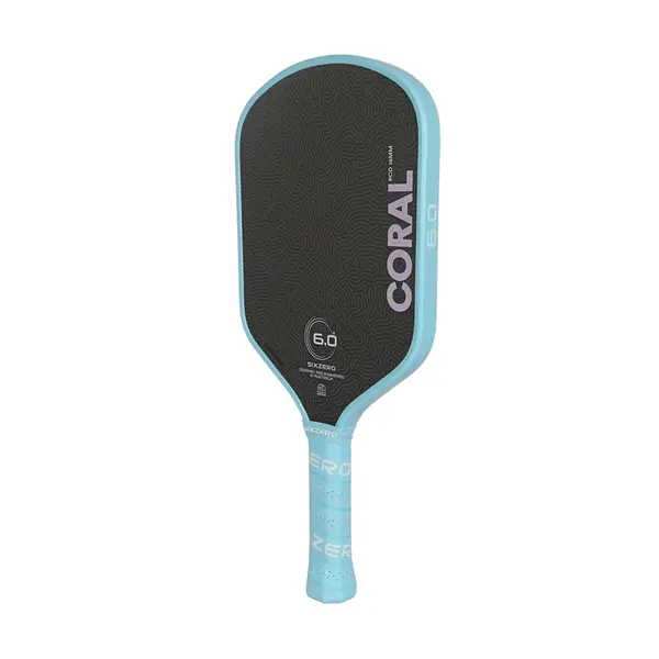 Six Zero Coral 16mm Hybrid Pickleball Paddle