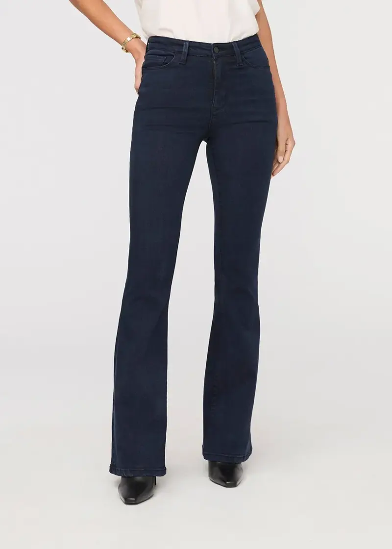 No Sweat Denim High Rise Wide Leg