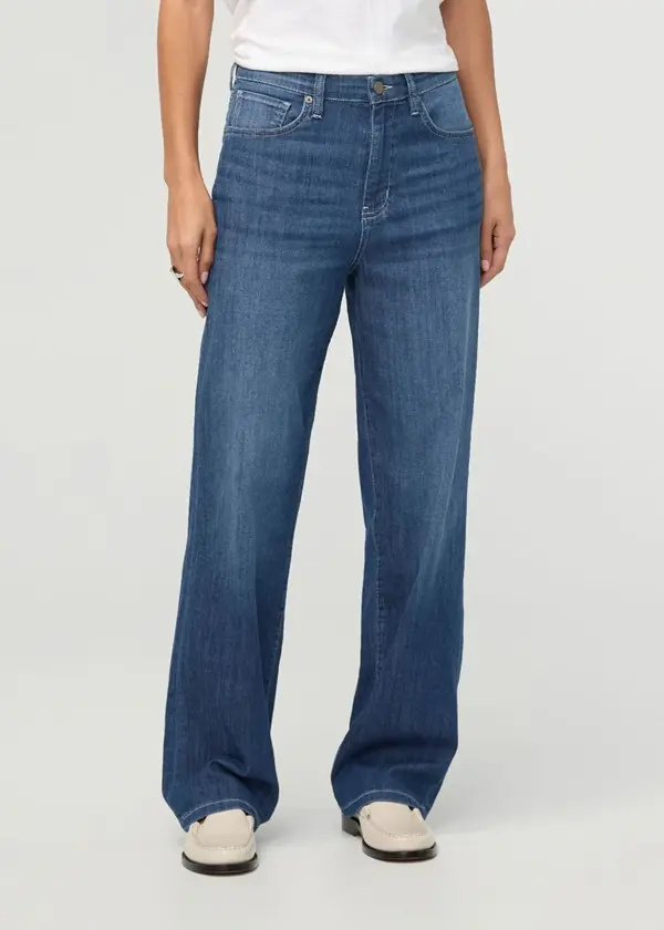 Performance Denim Lite High Rise Straight - Breeze Blue