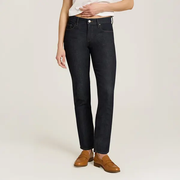 Ridge Mid Rise Slim Straight Jeans