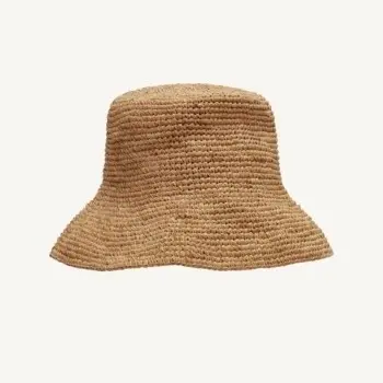 Tulum Bucket Hat (Natural Raffia)