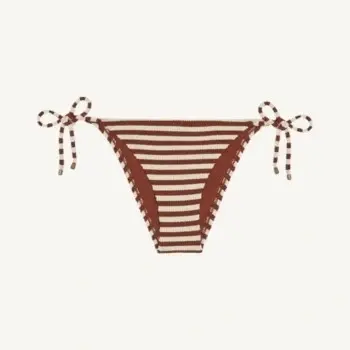 Elle Tie Side Bottom (Red Ochre Stripe Ecoscrunch)