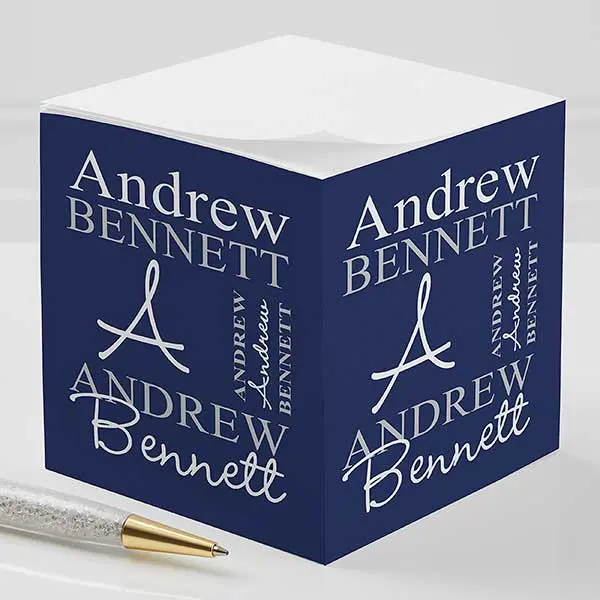 Personally Yours Custom Paper Note Cube