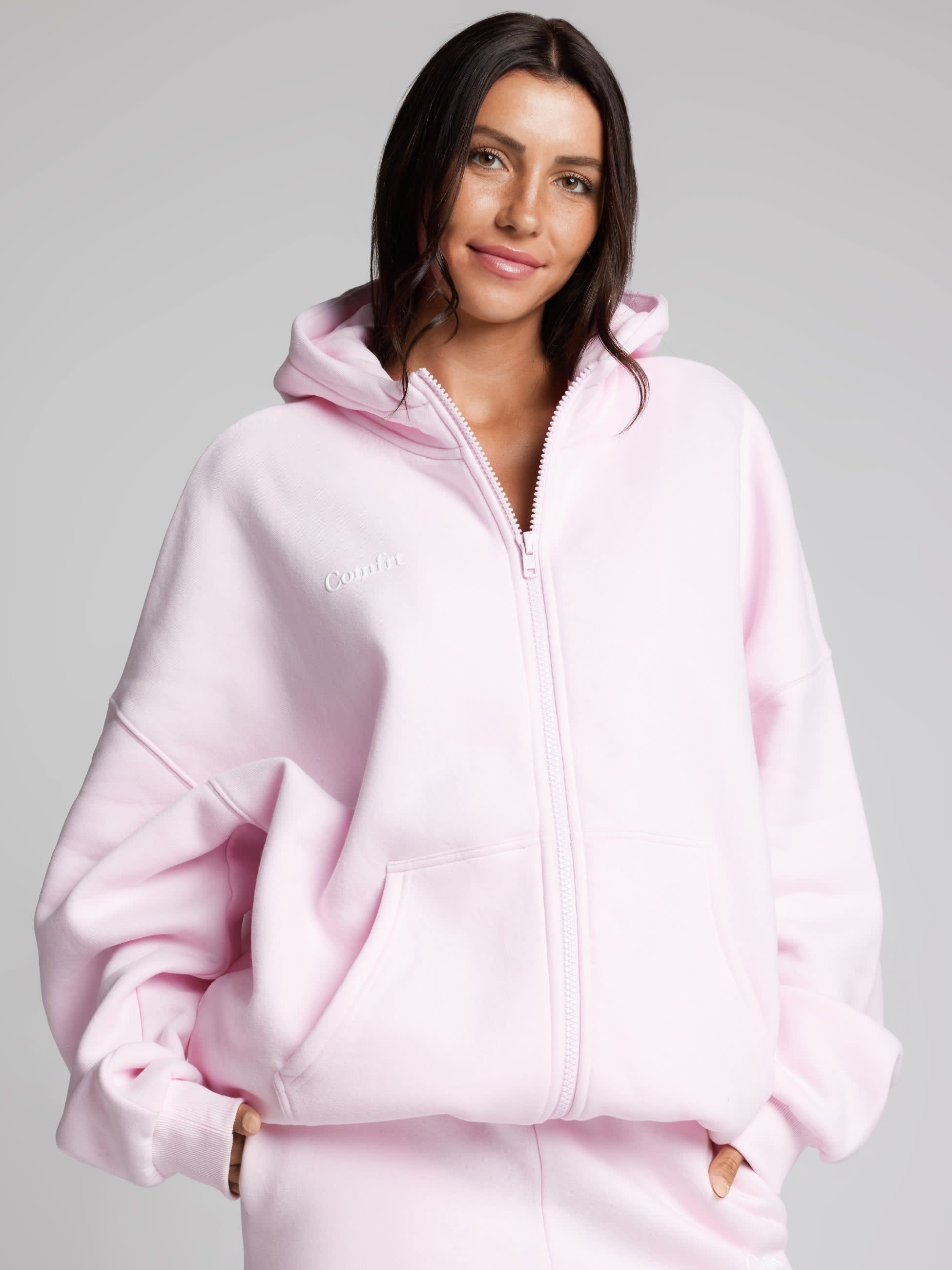 Cloud Zip Hoodie   Mega | Slouchy Zip Up Sweatshirt