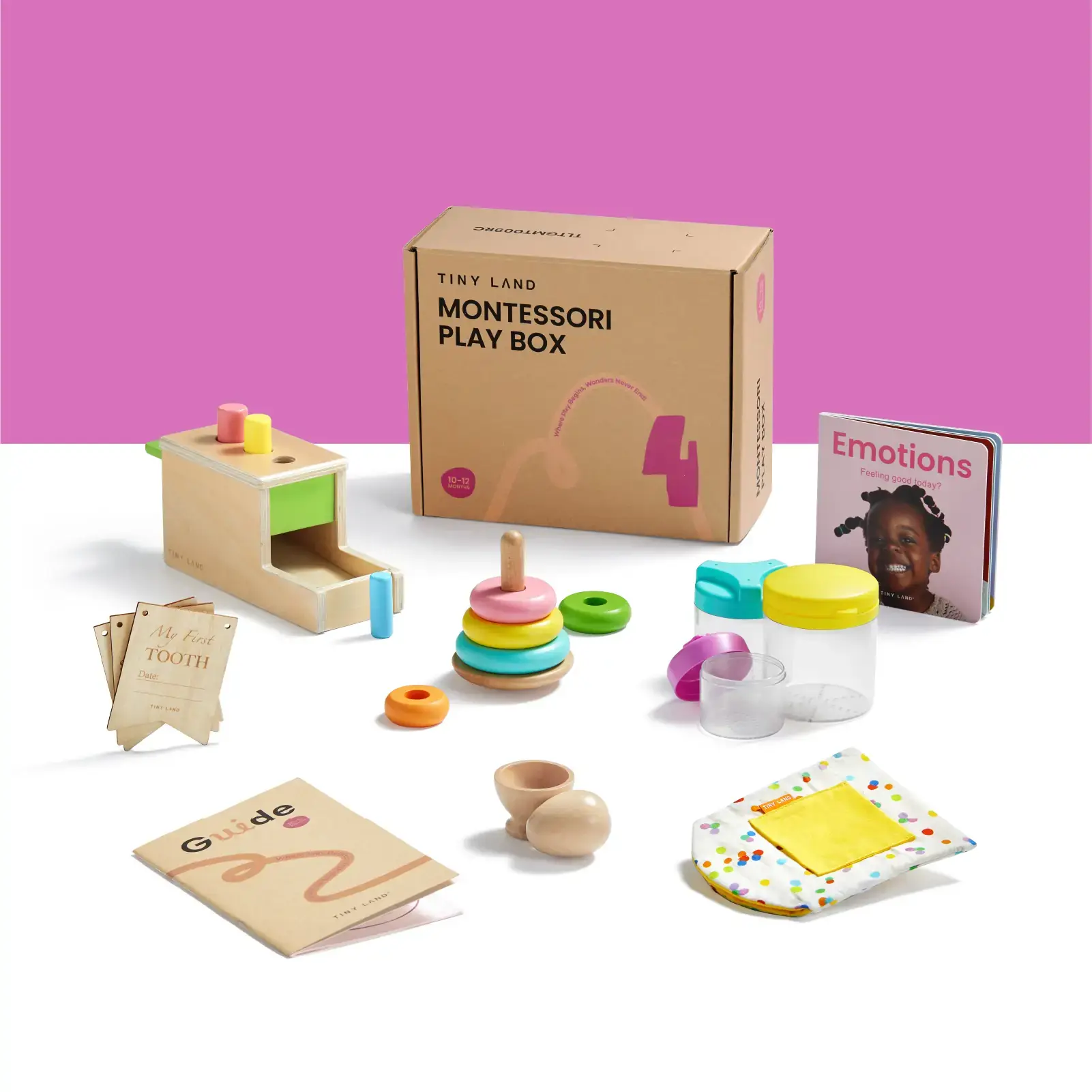 Tiny Land® Montessori Toys For Infants (10–12 Months)