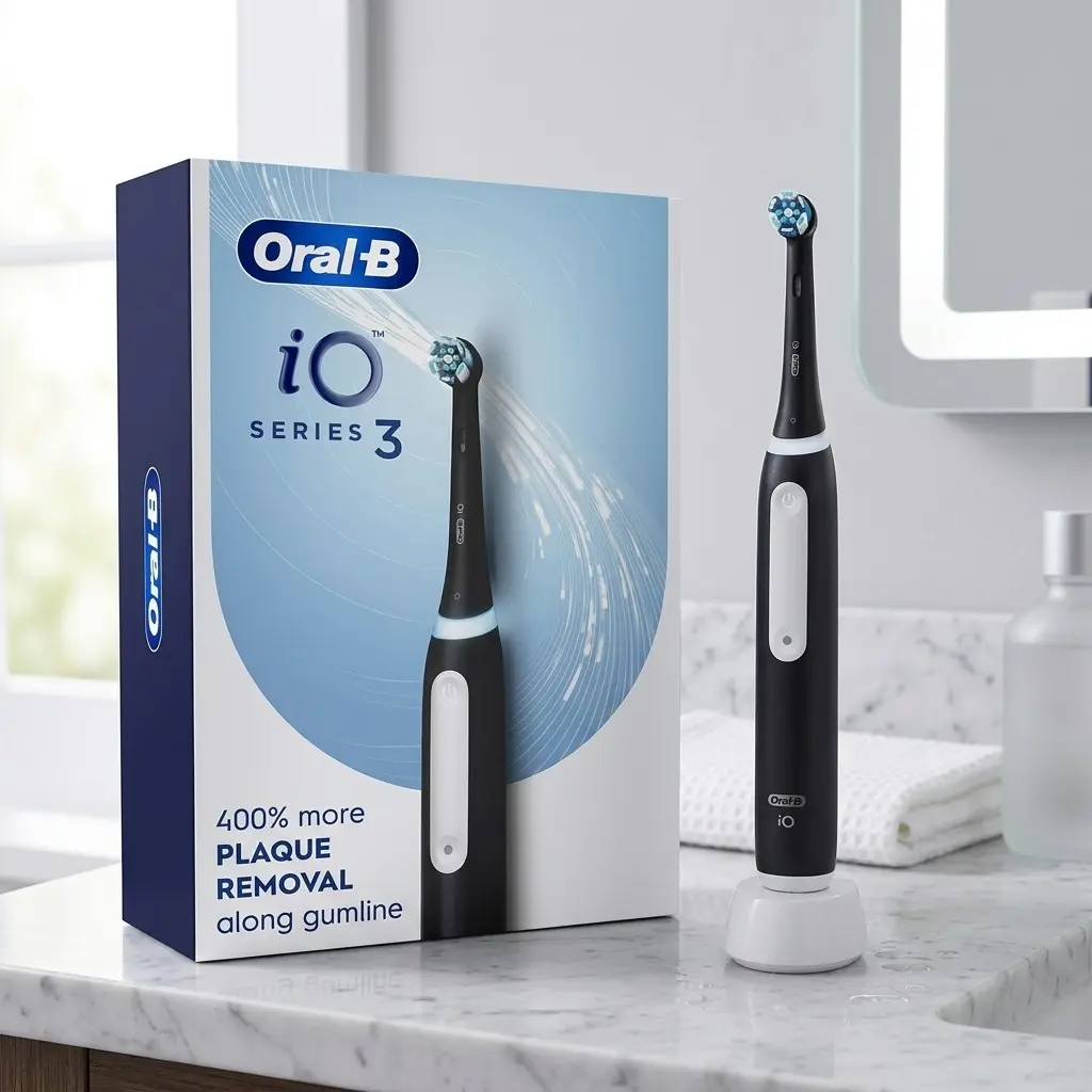 Oral B Io3 Electric Toothbrush With Timer Multiple Brush Modes And Brush Head