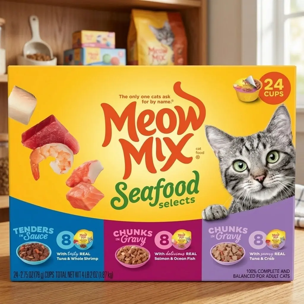 Meow Mix Seafood Selections Wet Cat Food