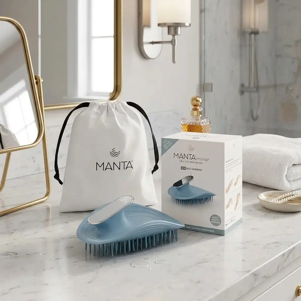 Manta® Mirror Hair Brush
