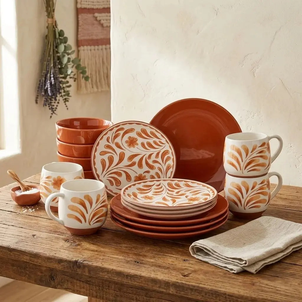 Jenny Martinez 16 Pc. Stoneware Dinnerware Set