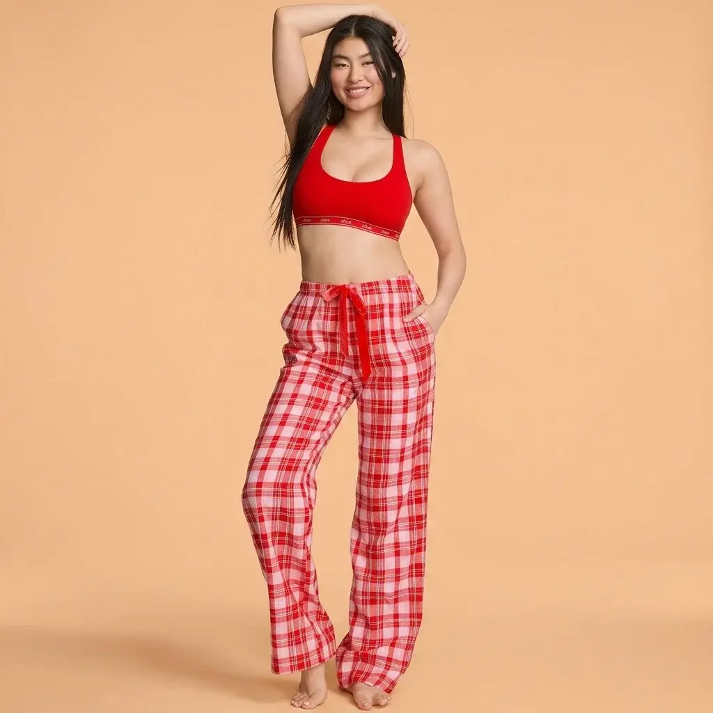 Pink Flannel Pajama Pants