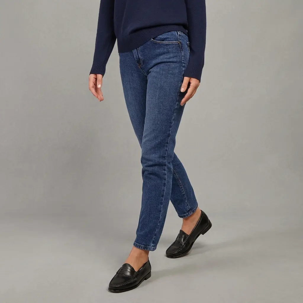High Rise Mom Oliver Jeans