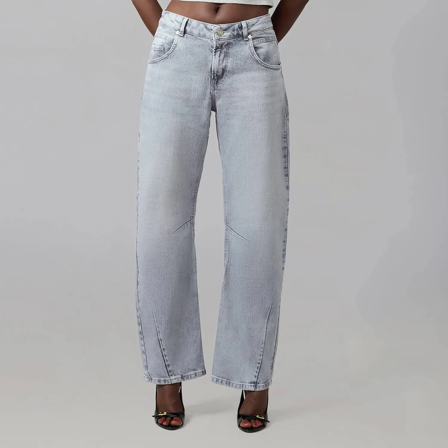 Lola Denim Womens Lennox High Rise Barrel Jeans