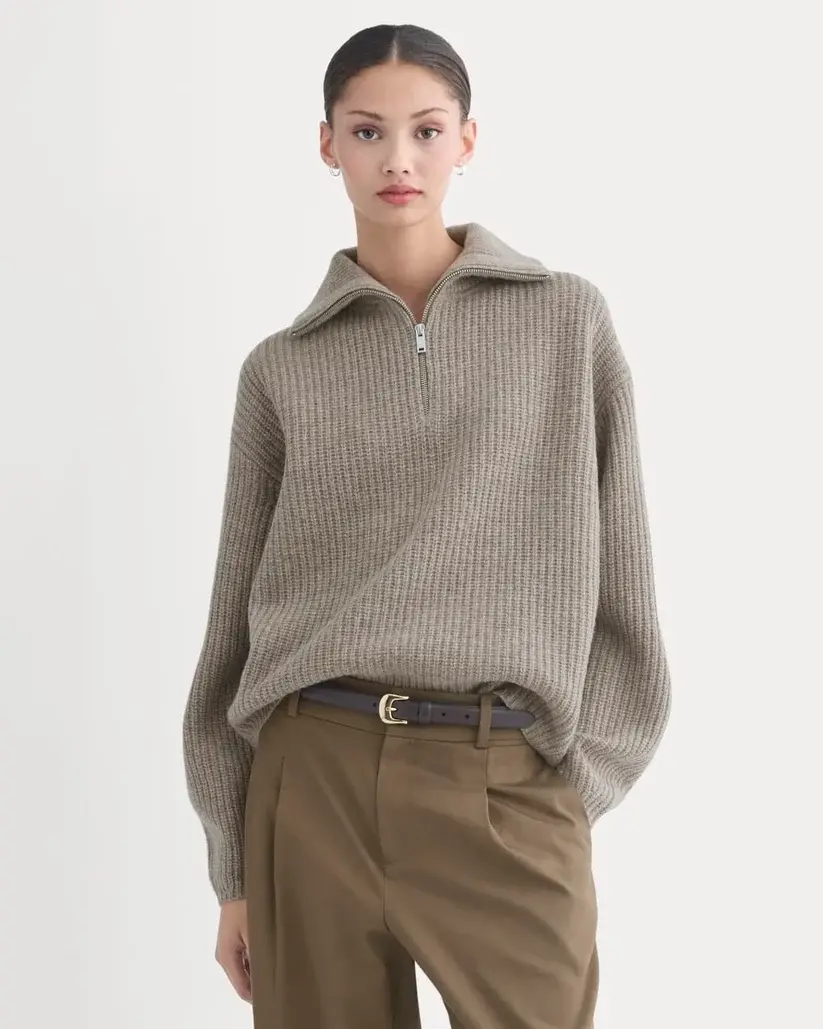 The Half Zip Sweater In Luxe Merino