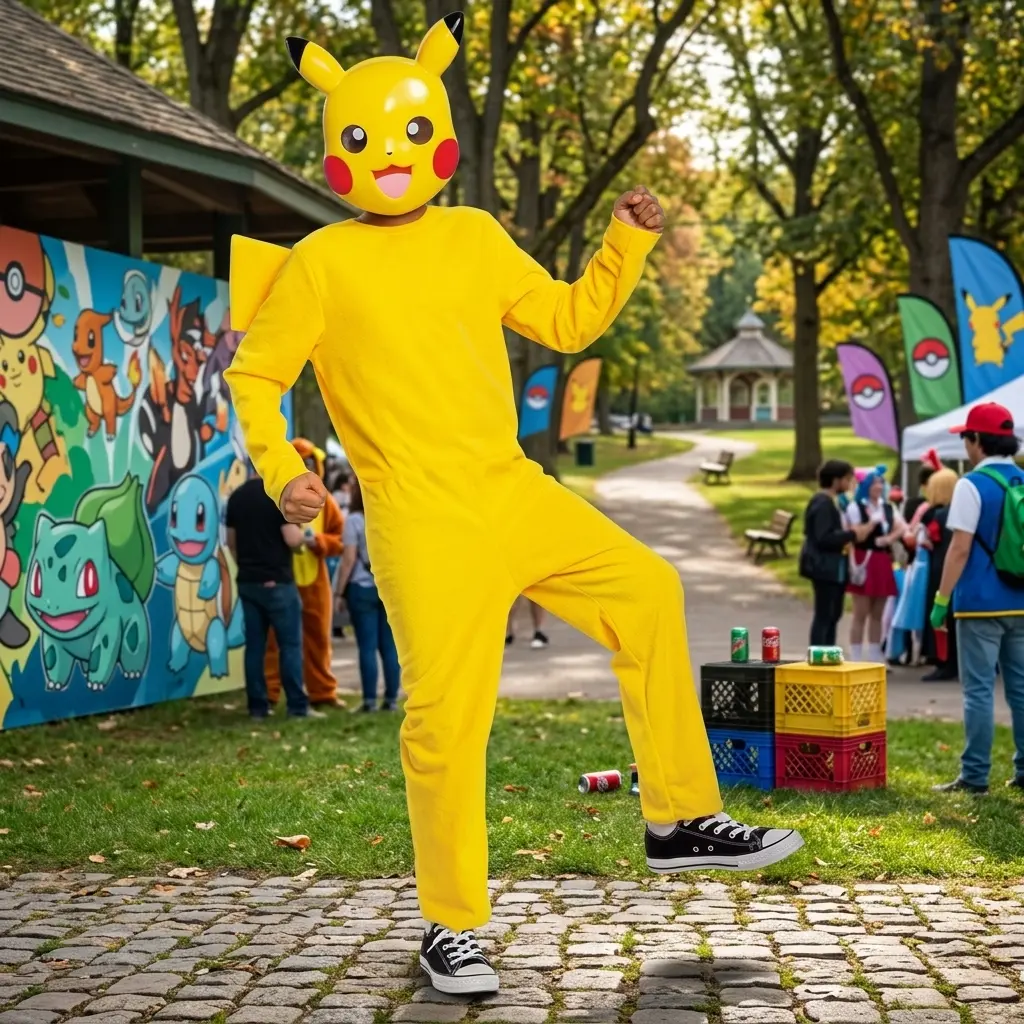 PokéMon Pikachu Kids' Classic Halloween Costume Jumpsuit S