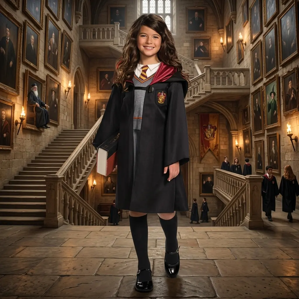 Warner Bros. Harry Potter Kids' Hermione Granger Classic Halloween Costume Dress
