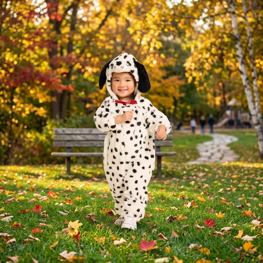 Toddler Adaptive Dalmatian Costume Jumpsuit   Hyde And Eek! Boutique