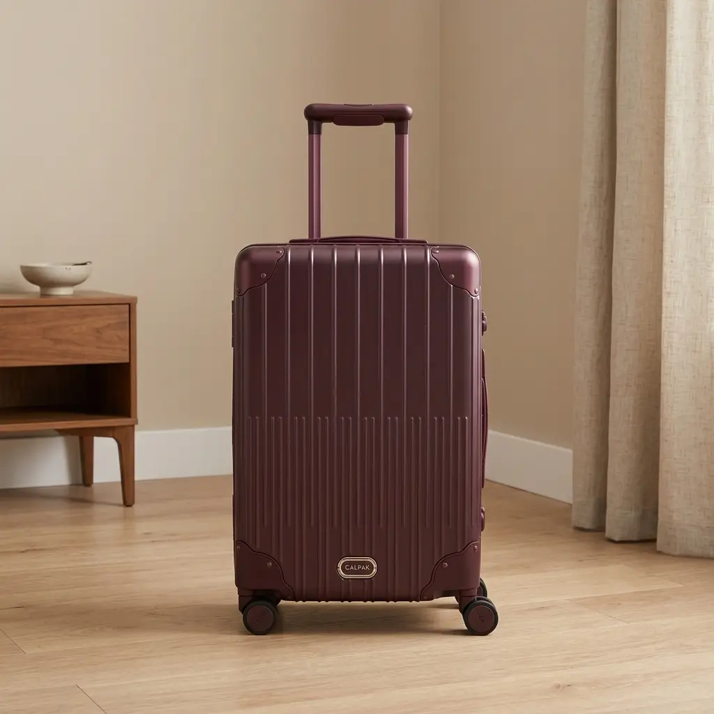 Vault Carry On Luggage In Dark Cherry