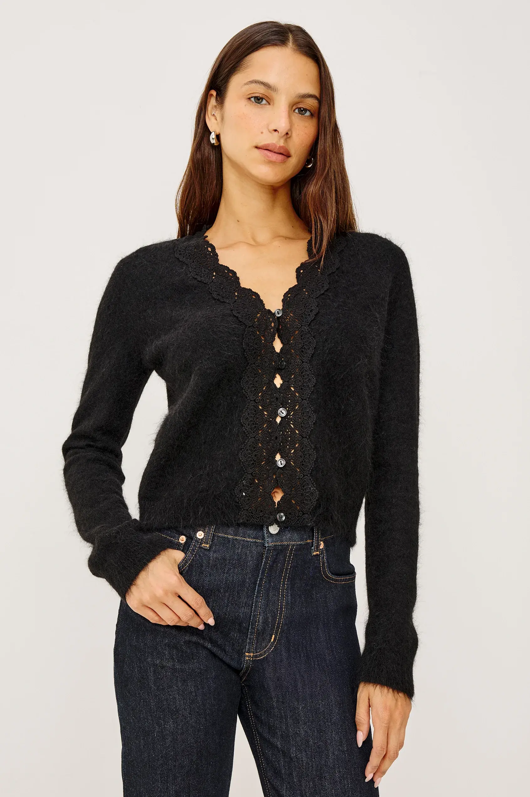 Mer cardigan Black