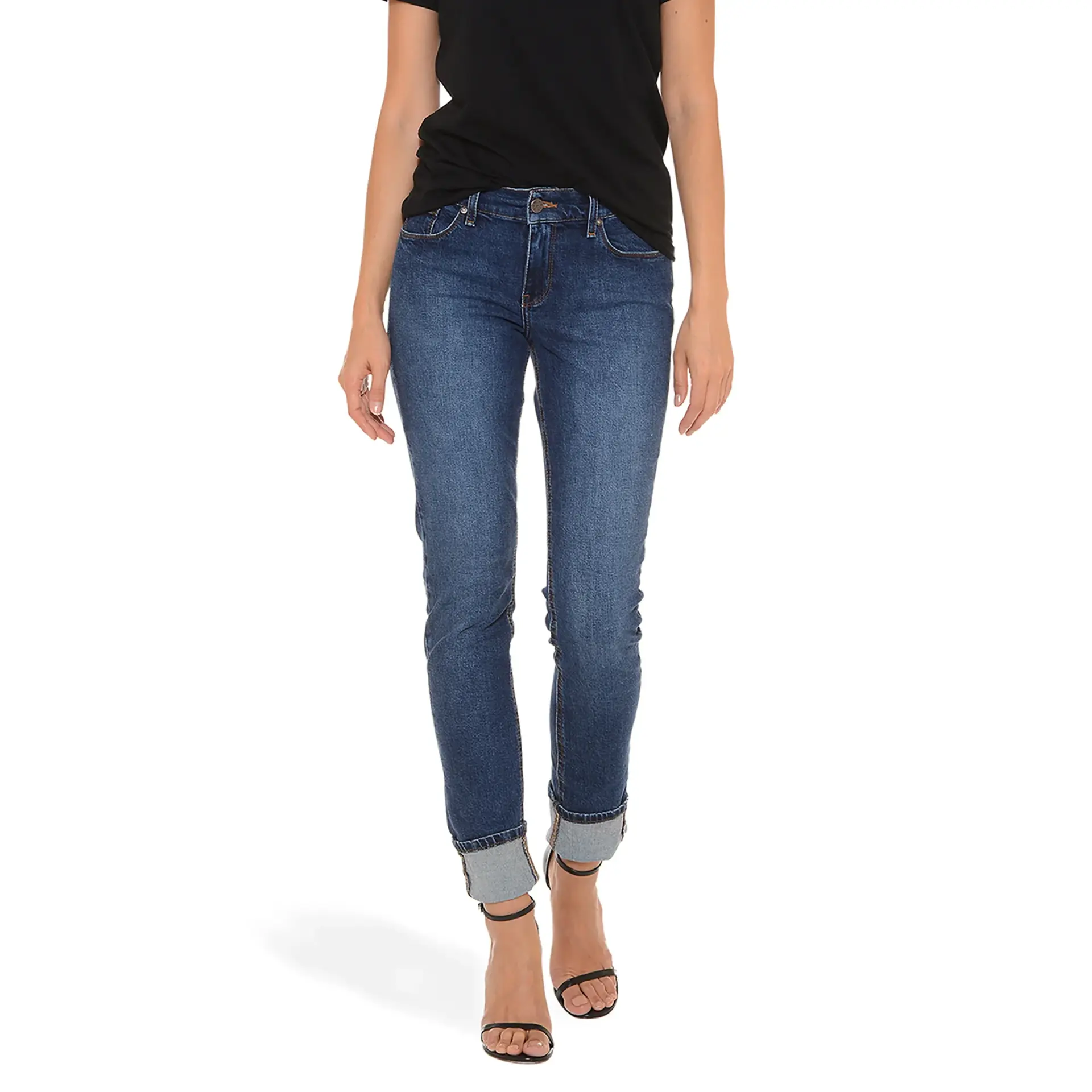 Ridge Mid Rise Slim Straight Jeans